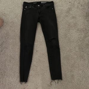 AG black skinny jeans